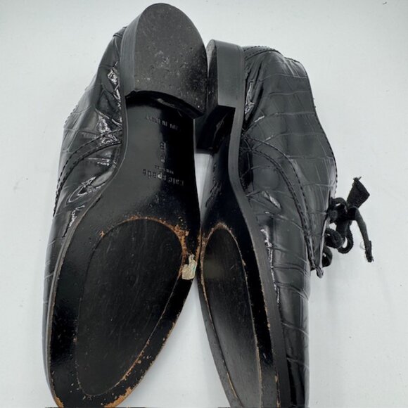 Kate Spade Black Patent Leather Oxfords Size 7 - Picture 7 of 8